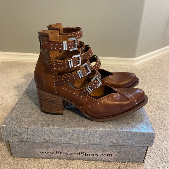 NIB Freebird Felicity Cognac size 10 - Picture 3 of 12